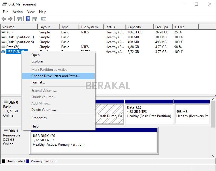 cara memperbaiki hardisk eksternal tidak terbaca di disk management
