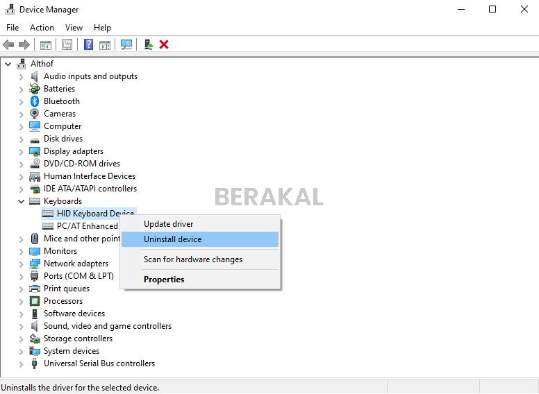 keyboard laptop lenovo terkunci