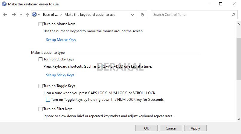 keyboard laptop terkunci asus