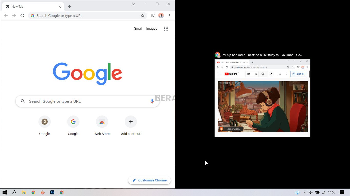 split screen layar PC jadi 2 split screen layar PC jadi 2
