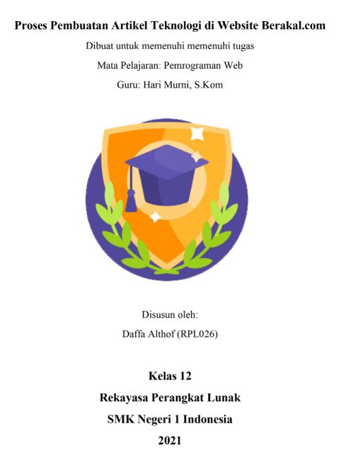 Contoh Cover Makalah Formal Word