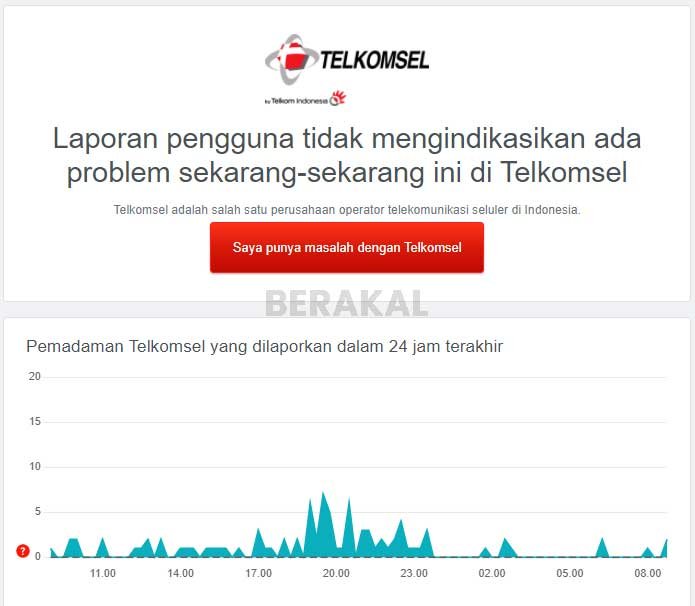 Telkomsel gangguan hari ini