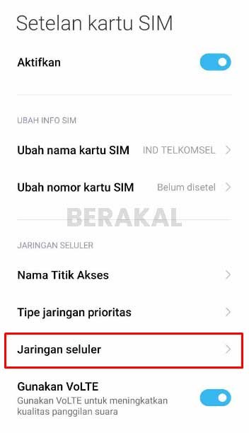 tidak terdaftar di jaringan telkomsel