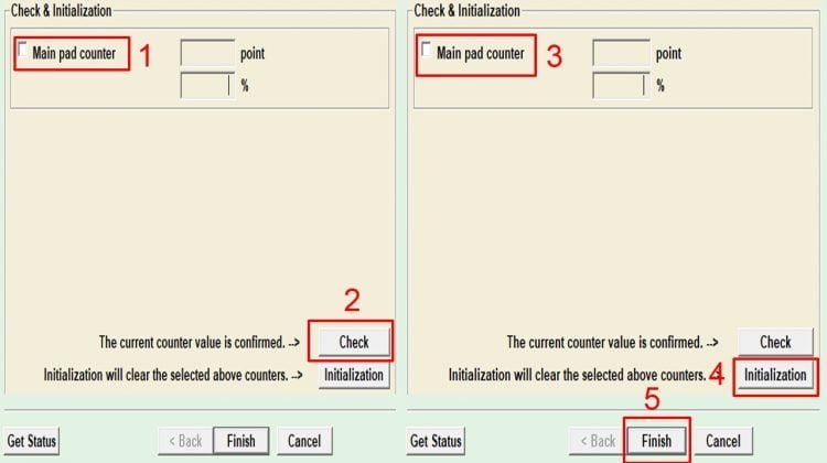 Lanjutkan dengan tap opsi Initialization. Tunggulah hingga proses reset tuntas dilakukan.