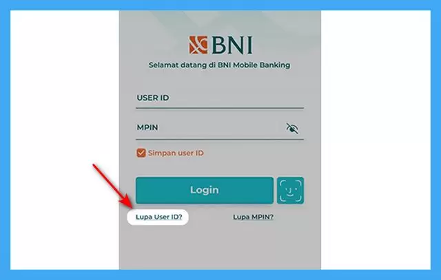 Klik “Lupa User ID”.