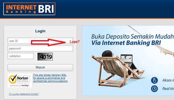 Lakukan reset password, dengan klik opsi Lupa Password?