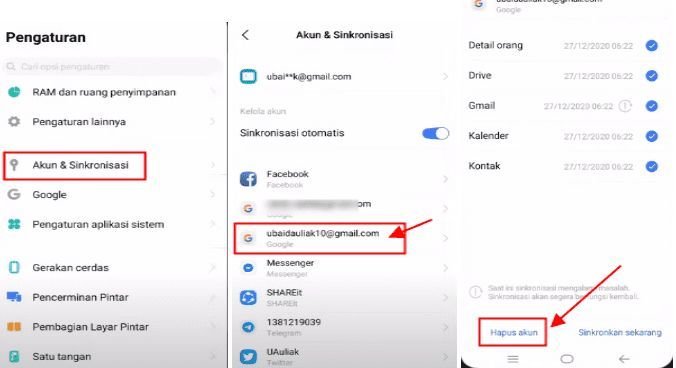 Pada sebelah kiri bagian bawah silakan pilih opsi Hapus Akun.