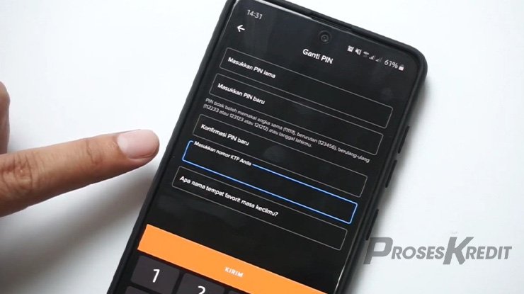 Pilih menu Ganti PIN lalu kamu akan diminta untuk memasukkan PIN lama yang saat ini masih berlaku.