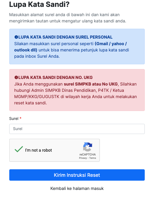 Tandai kotak “I’m not a robot”