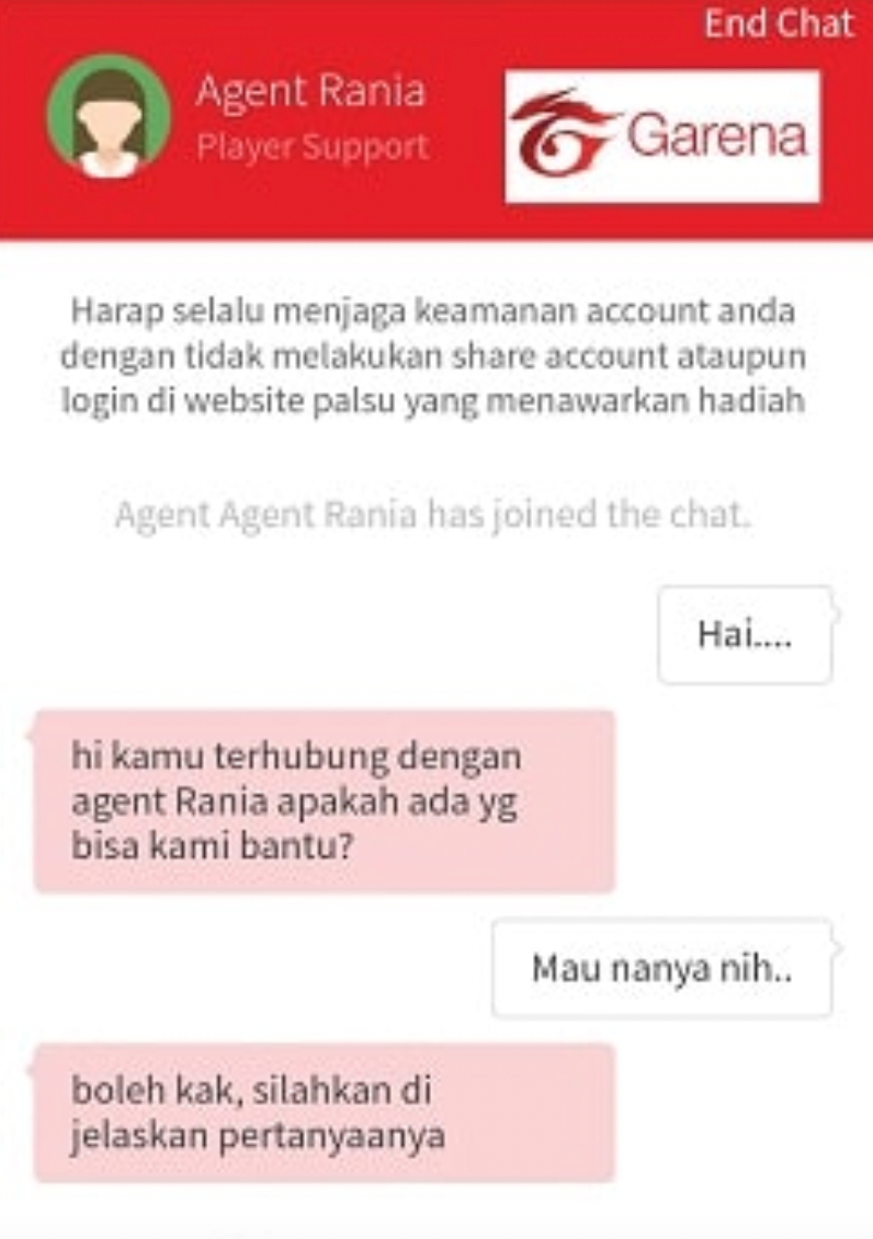 garena&nbsp;player support
