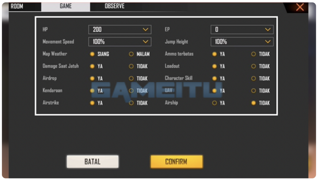 Lengkapi Data TabGame
