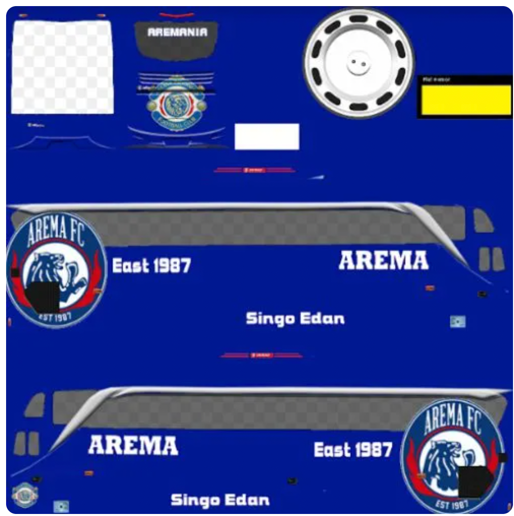 Livery Arema Malang FC Bussid