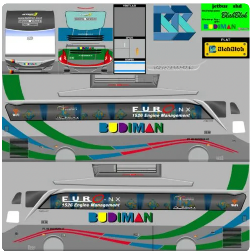 Livery Budiam Super High Decker