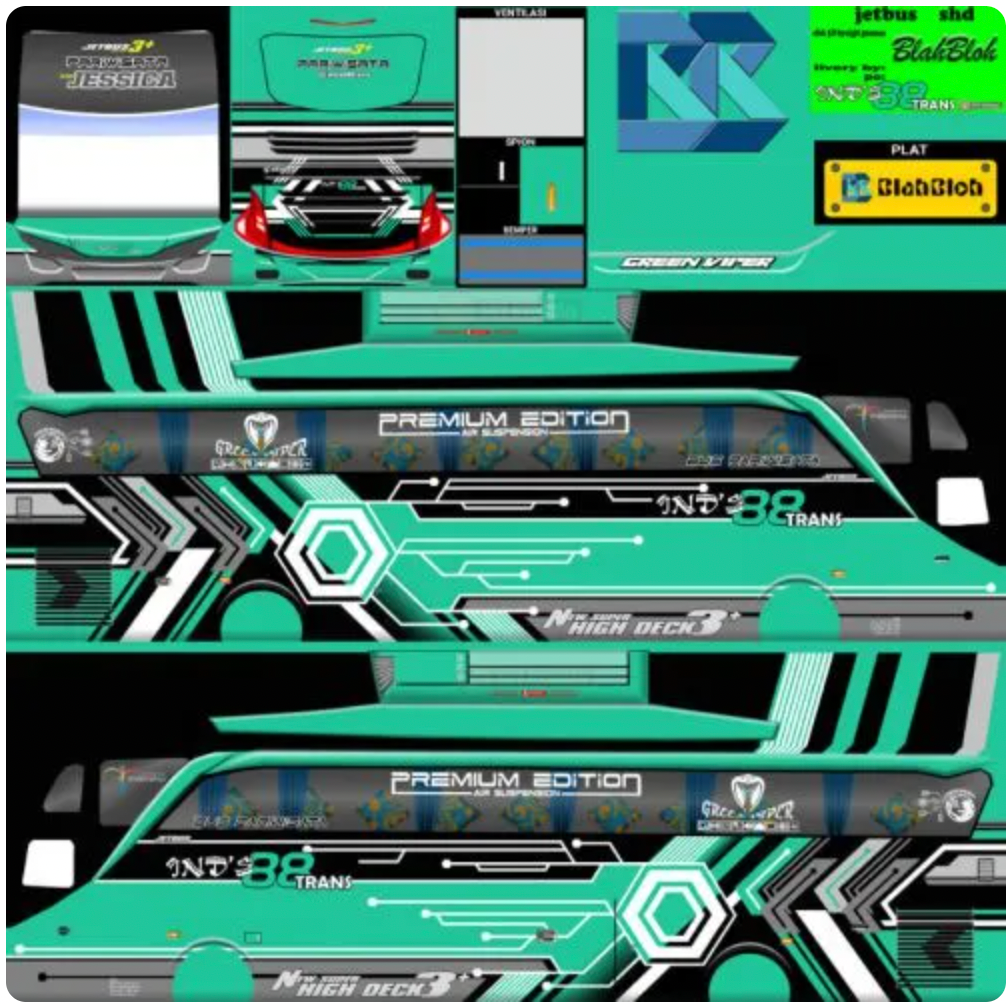 Livery Bussid Bus SHD INDS88TRANS