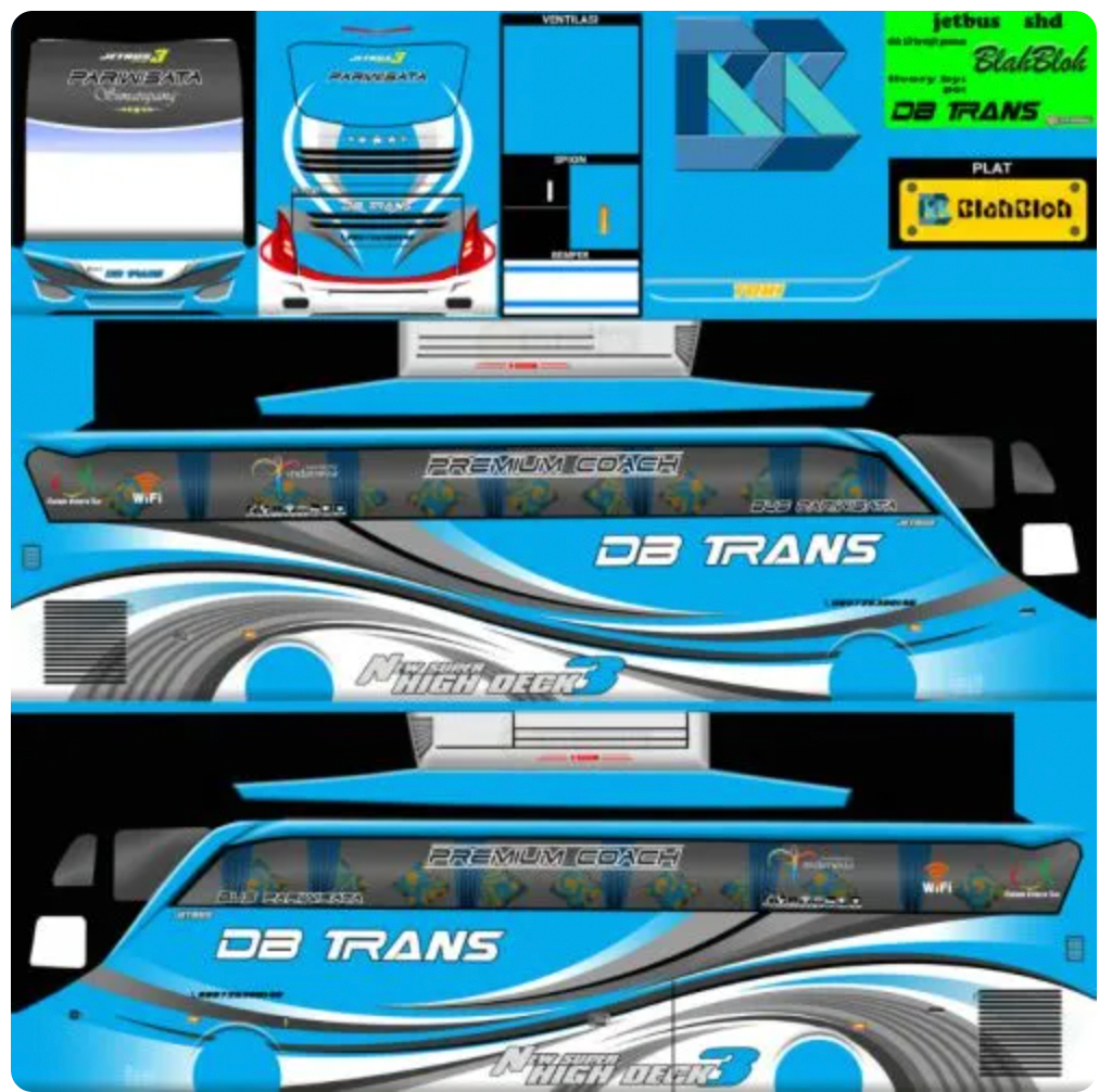 Livery Bussid Jernih Bus DB Trans