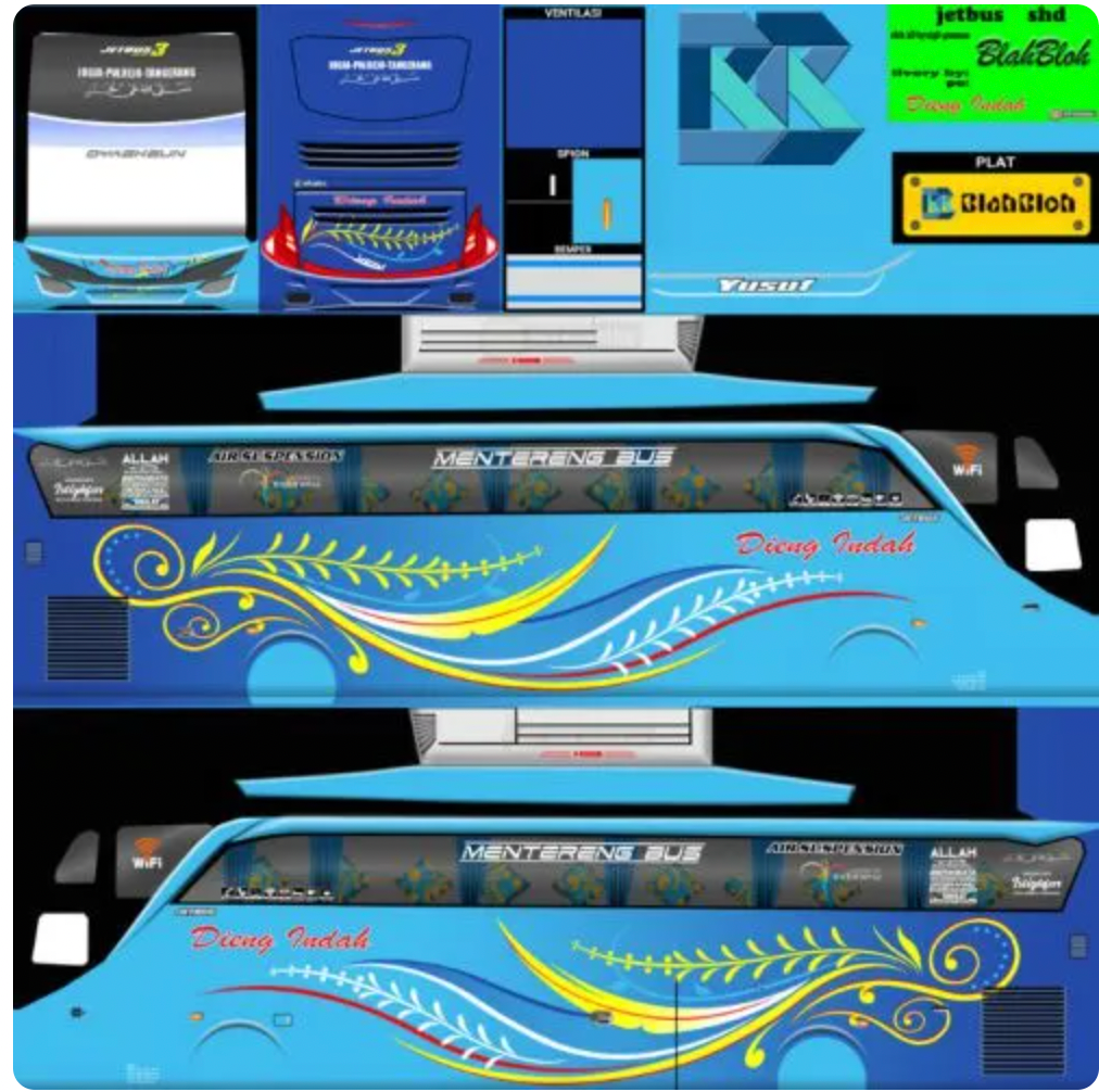 Livery Bussid SHD Dieng Indah
