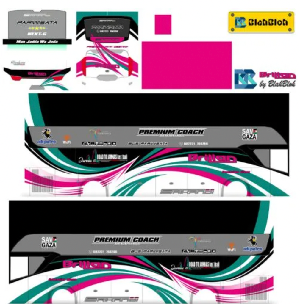 Livery Bussid Srikandi SHD Brilian