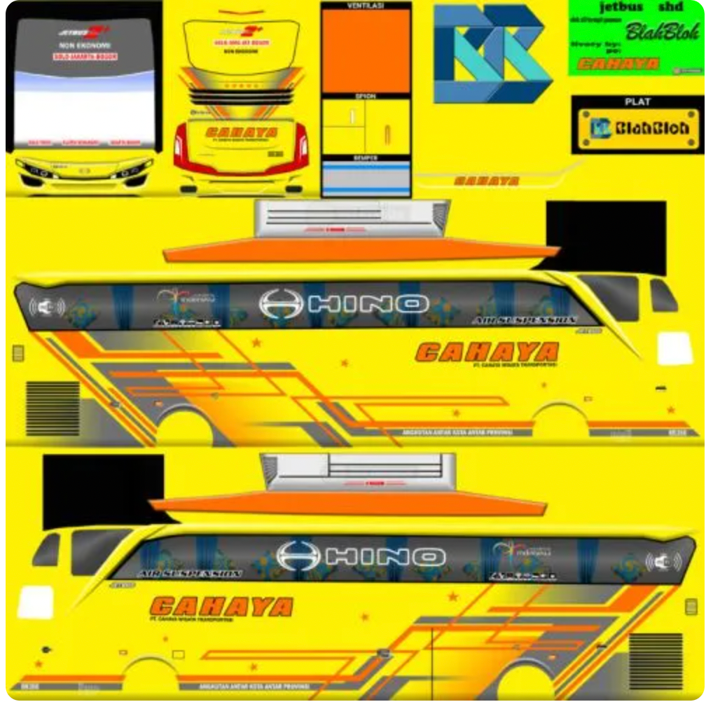 Livery Cahaya Wisata Bus Original