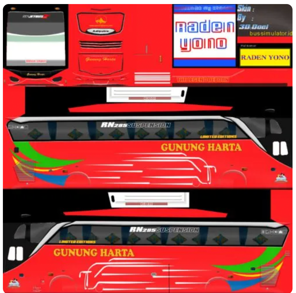 Livery Gunung Harta Red
