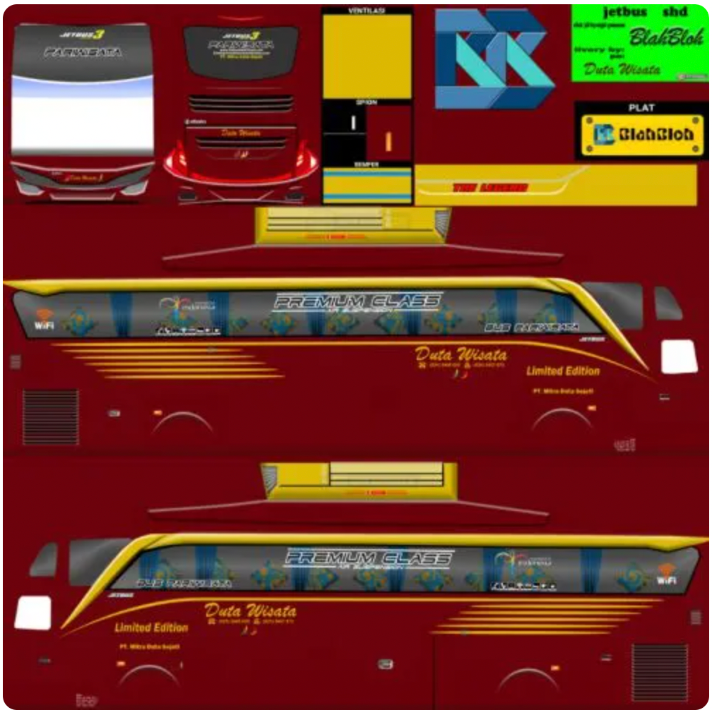 Livery Jetbus 3 Duta Wisata