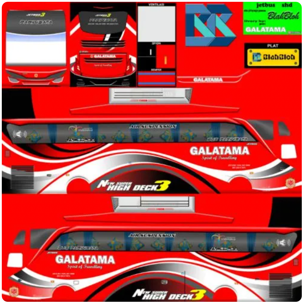 Livery Ori Bus Galatama