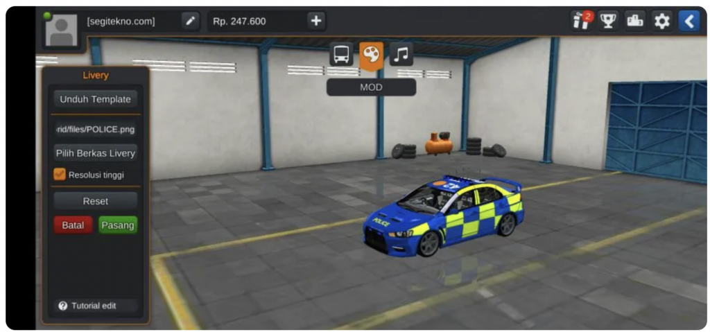 Mitsubishi Lancer Evolution X Polisi Luar Negeri