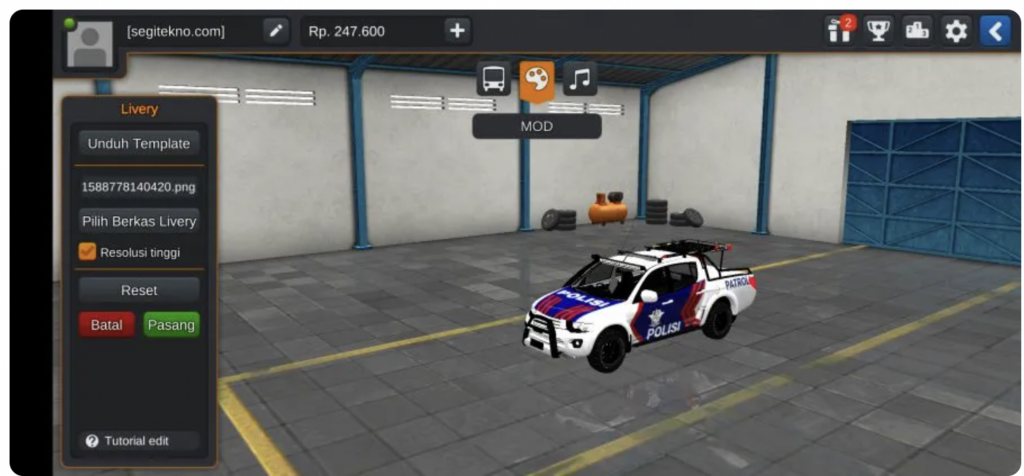 Mobil Polisi Mitubishi Strada L200 Patwal
