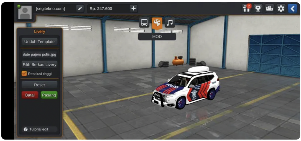 Mobil Polisi Pajero 2017
