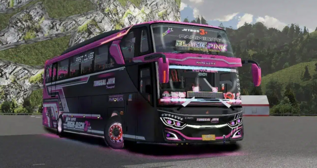 Mod Bussid Bus Tingkat 2 3 Full Strobo dan LED