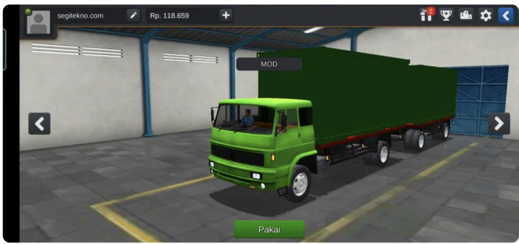 Mod Bussid Truk Gandeng Box