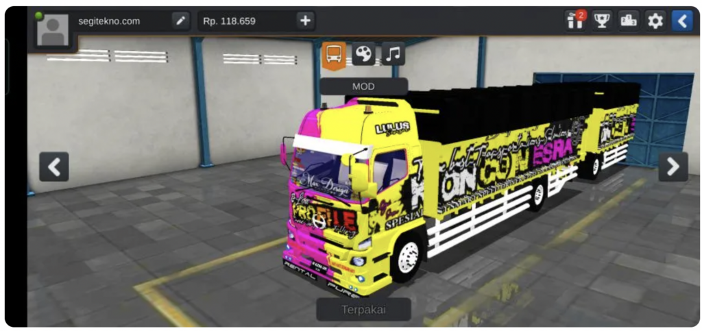 Mod Bussid Truk Gandeng Hino 500