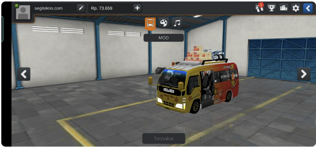 Mod Elf Isuzu Muatan livery Sempati Star