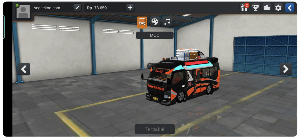 Mod Elf Mitsubishi Muatan karung