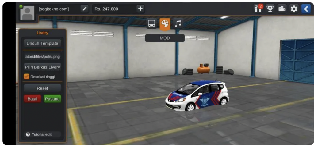 Police Car Honda Jazz