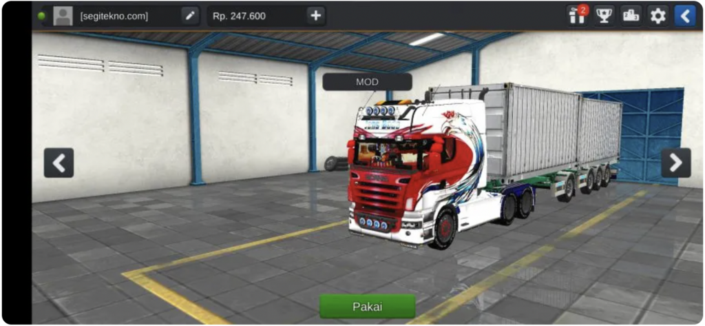 Trailer Gandeng Scania R580 Longline