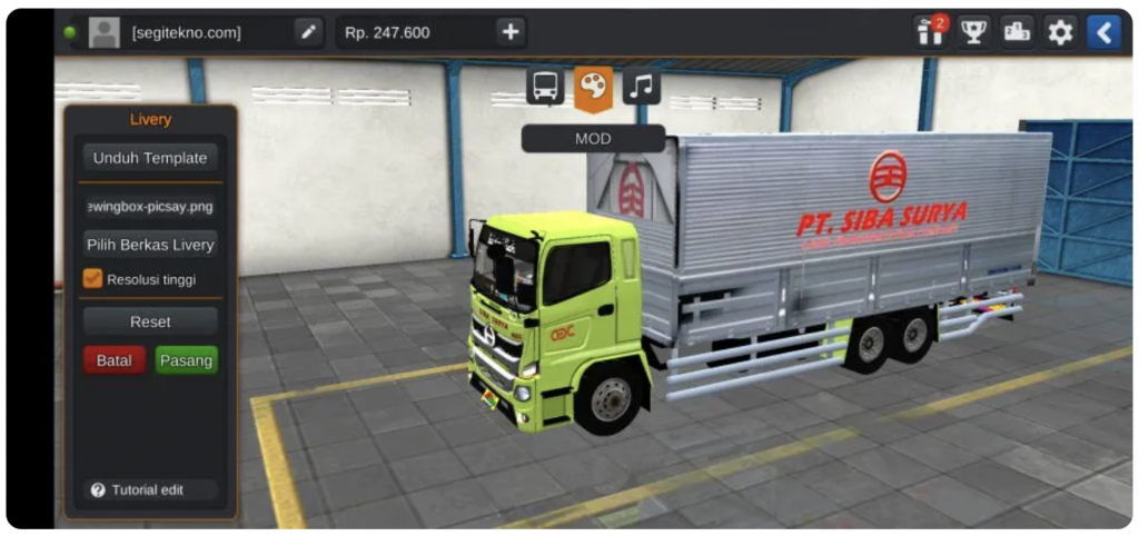 Truck Box Hino Siba Surya