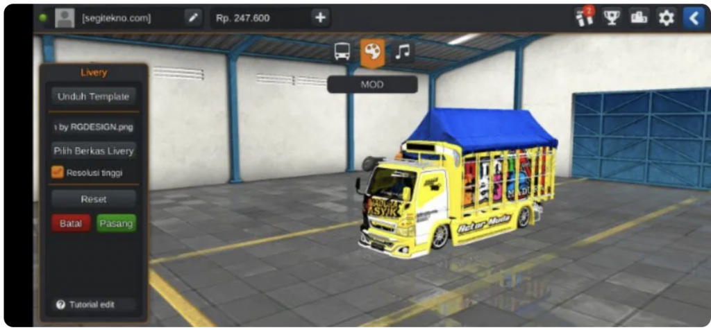 Truck Madura Asyik Ban Balap