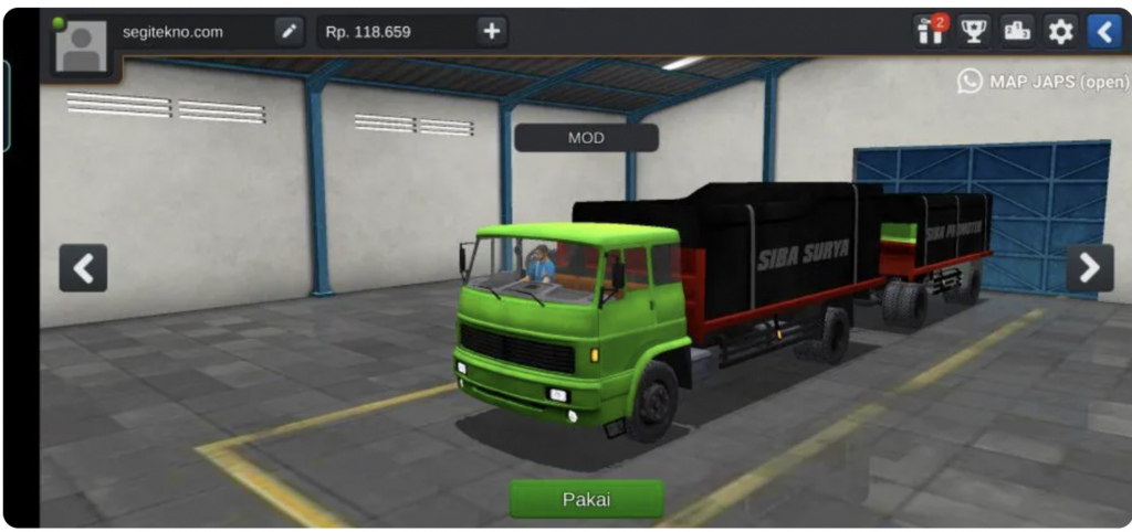 Truck Maleo Gandeng Muatan berat