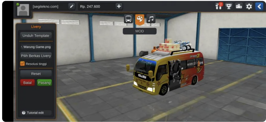 bussid minibus mod 2