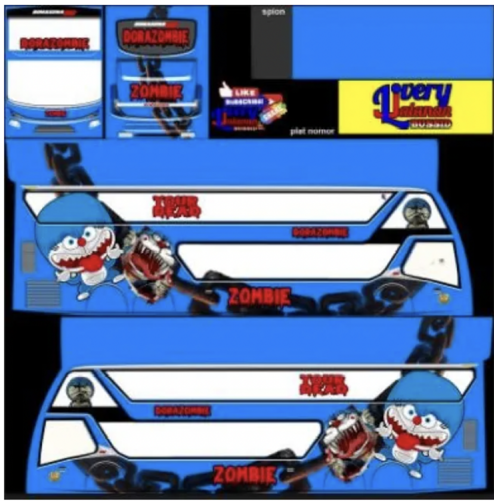 bussid mod doraemon