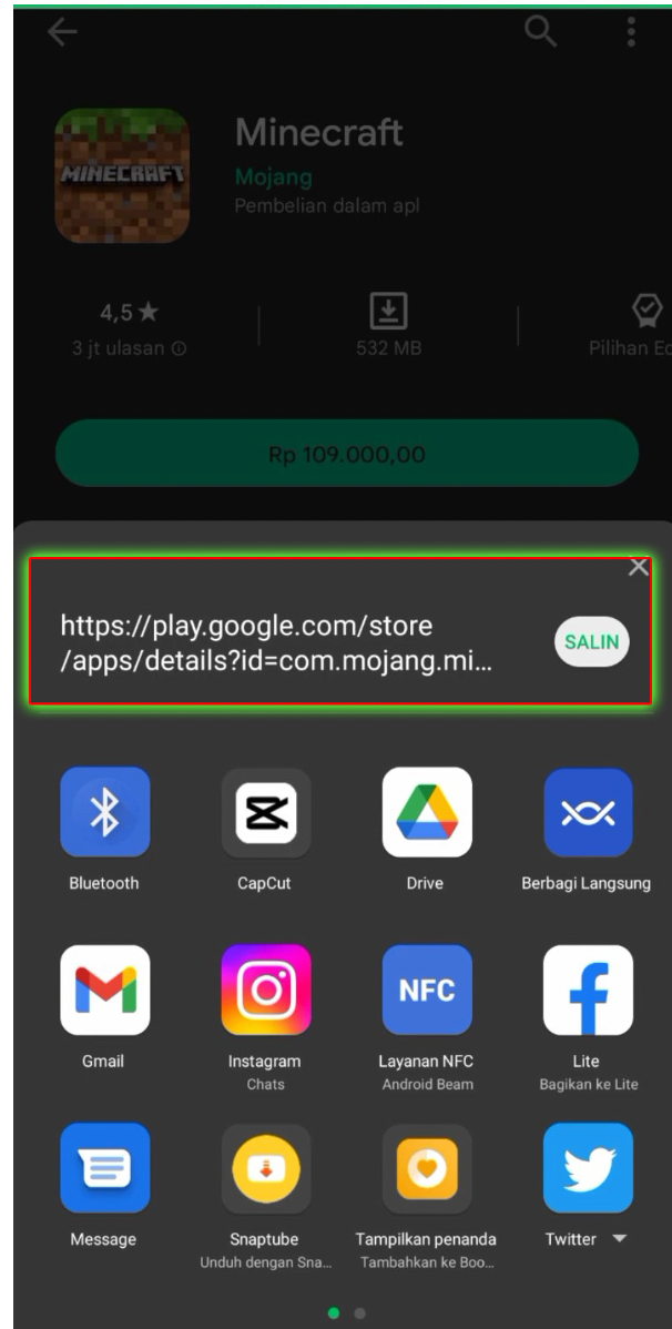 cara download minecraft di google