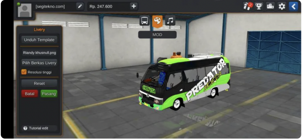 download mod bussid bus full strobo 6