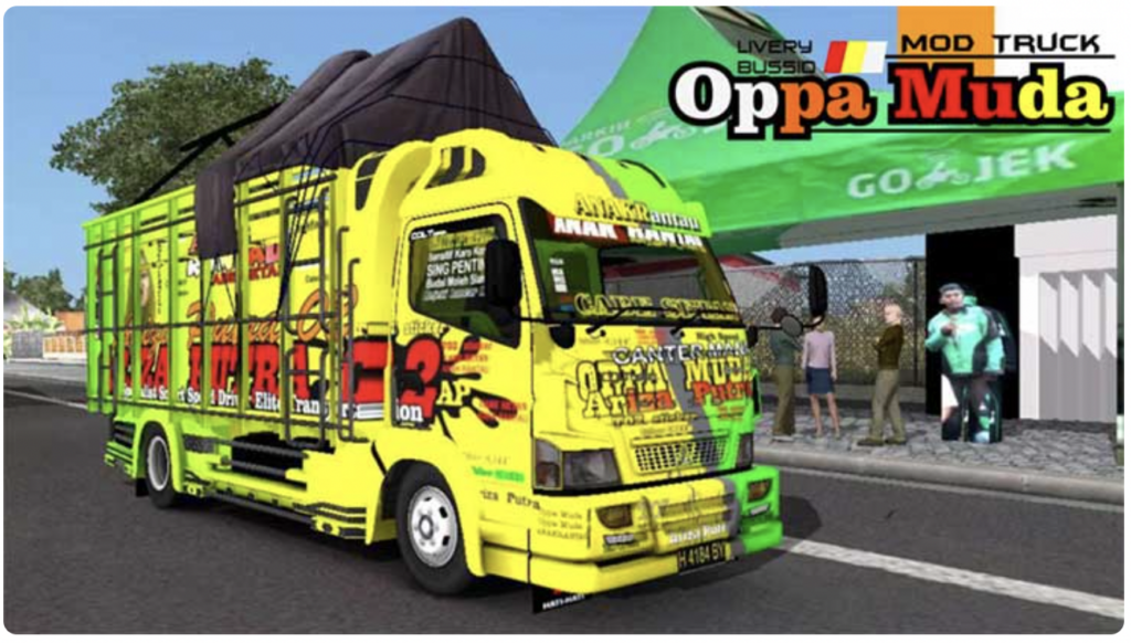 download mod bussid truck canter cabe 5