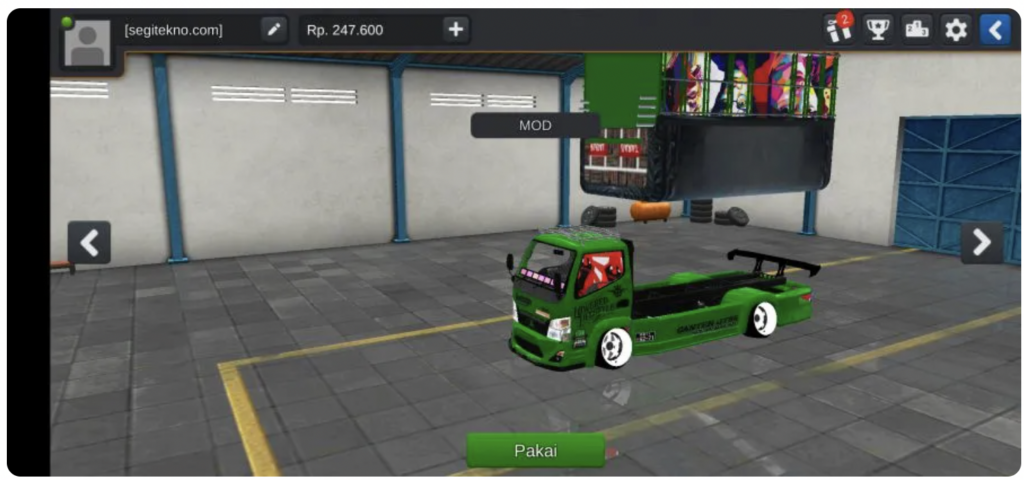download mod bussid truck canter full hidrolik