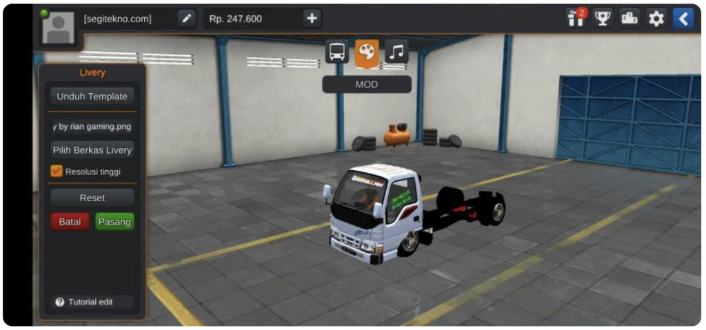download mod bussid truck muatan berat