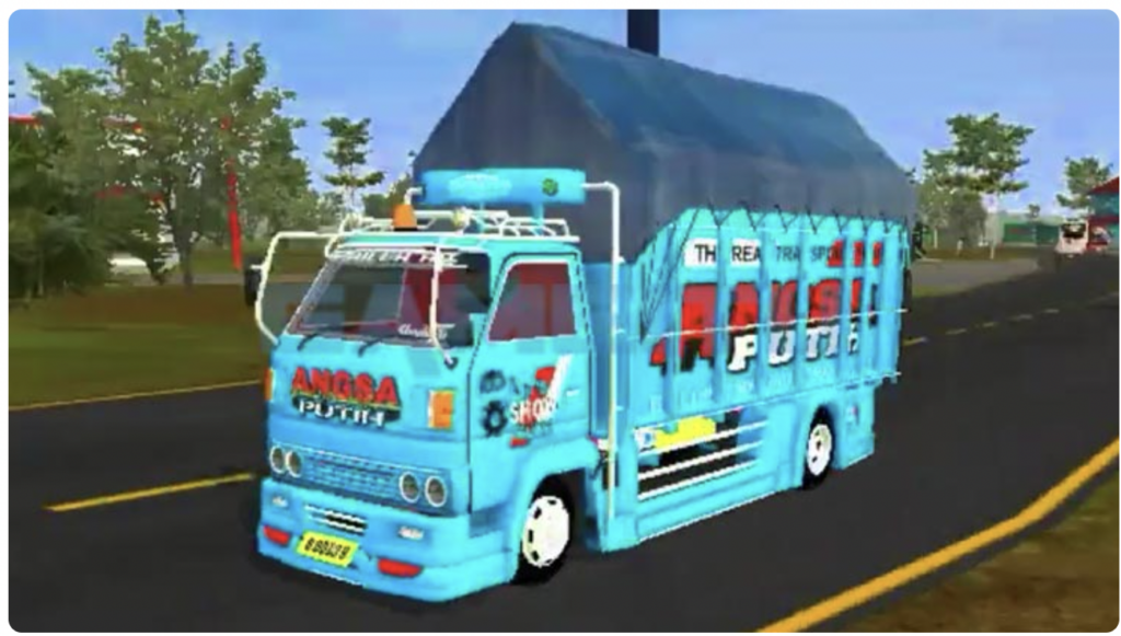 download mod bussid truck umplung full strobo