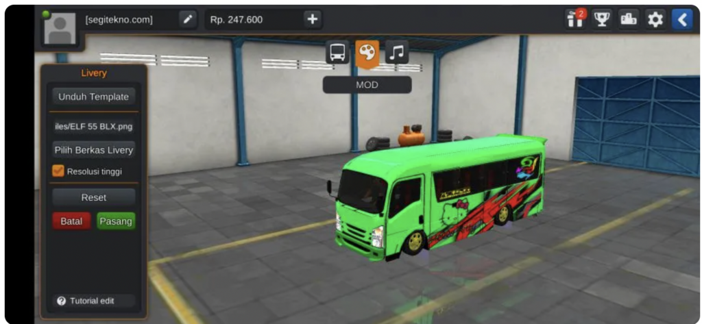 mod bussid angkot terbang