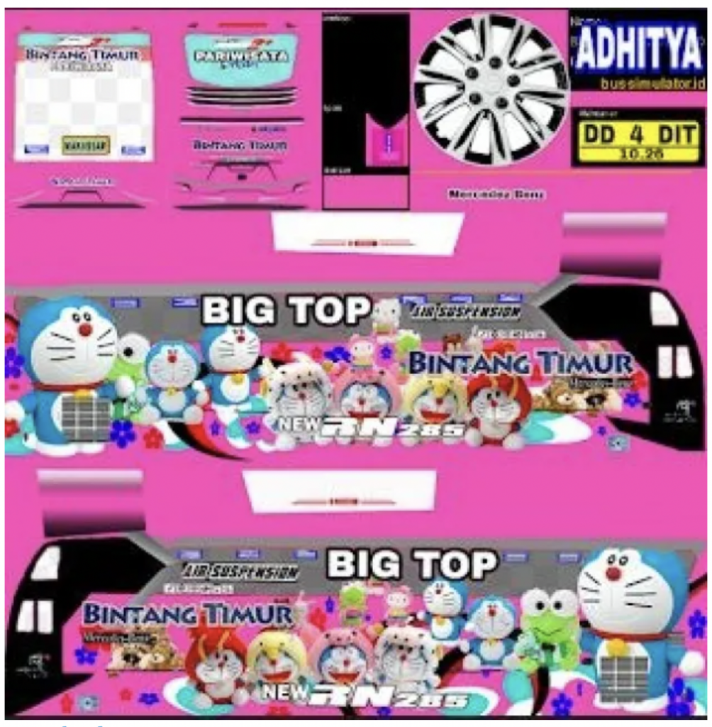 mod bussid doraemon