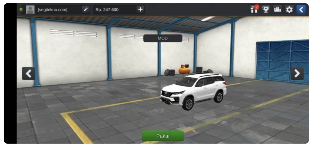mod bussid fortuner trd