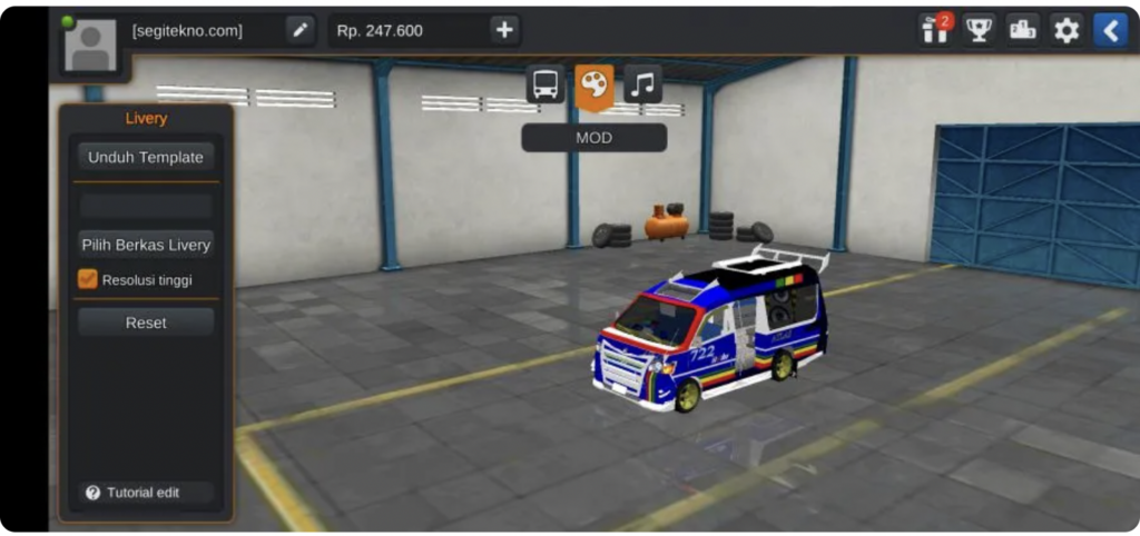 mod bussid l300 full strobo